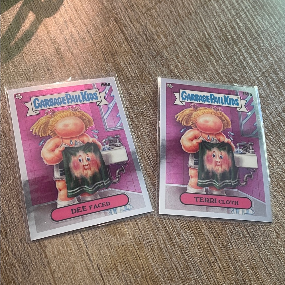 ✨10/$10✨ Garbage Pail Kids Chrome Series 5 Dee Faced and Terri Cloth 169a/169b